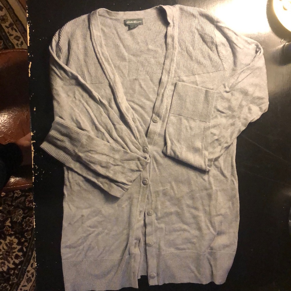 Grey and brown long sleeve cardigans!